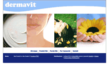 Tablet Screenshot of dermavit.com